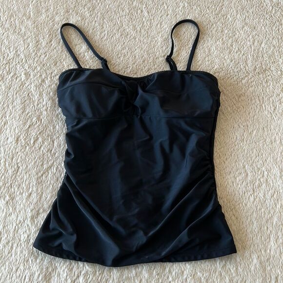 Croft and Barrow bathing suit top black size 12 - Picture 3 of 16